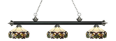 Z-Lite Riviera 3 Light Billiard Light 200-3MB+BN-Z14-33