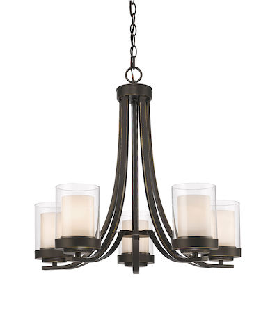 Z-Lite Willow 5 Light Chandelier 426-5-OB