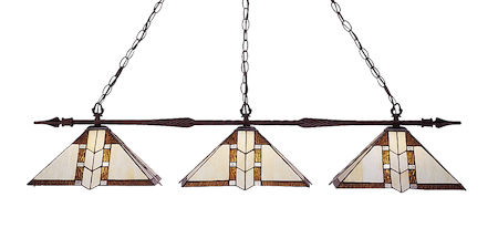 Z-Lite Aztec 3 Light Island/Billiard Light 99103BRZ-Z14-608
