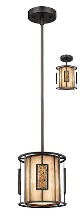 Z-Lite Lankin 1 Light Mini Pendant Z8-54MP-C