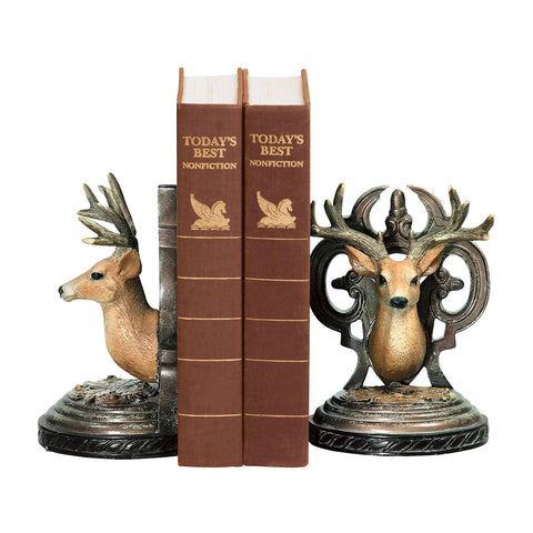 Deer Head Bookends - Pair