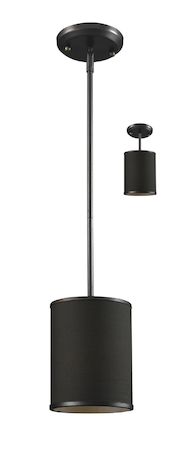 Z-Lite Cameo 1 Light Convertible Pendant 166-6