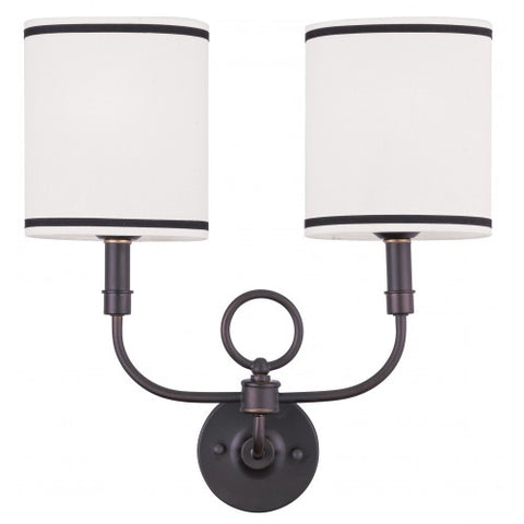 Livex Lighting Wall Sconces 2 Light Bronze Wall Sconce