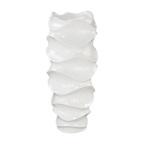 Jaya Wave Vessel In Gloss White