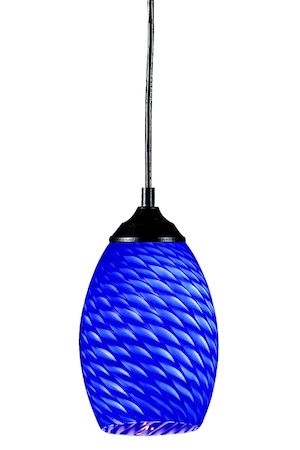 Z-Lite Jazz 1 Light Mini Pendant 131-BLUE