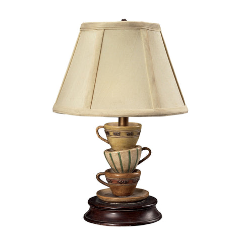 Stacked Tea Cups 1 Light Accent Lamp