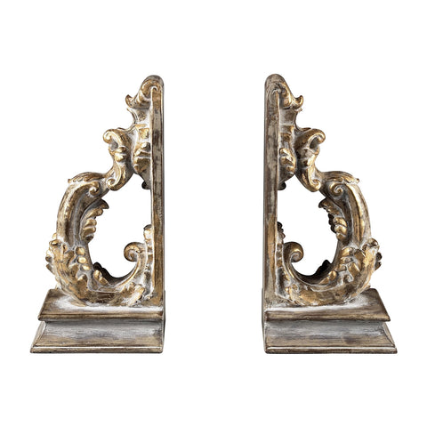 Florentine Scroll Bookends