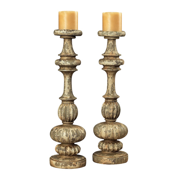 Flemish Carved Candle  Holders
