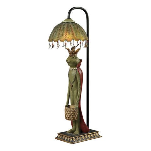 King Frog With Basket Accent Lamp