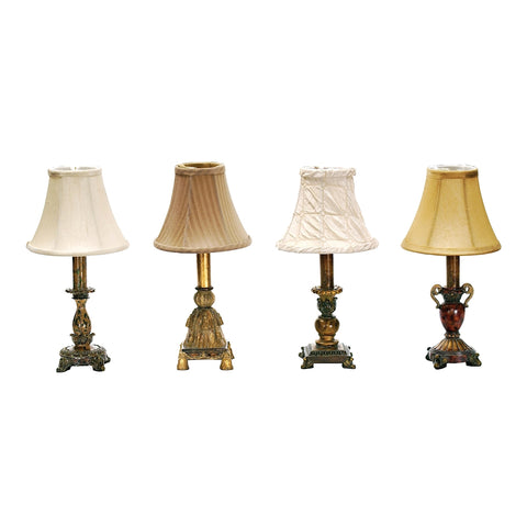 Library 1 Light Mini Table Lamps - Set of 4
