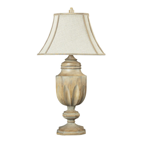 Lone Oak Bleached Wood Table Lamp
