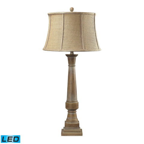 Lyerly 1 Light LED Table Lamp In Bleached Wood