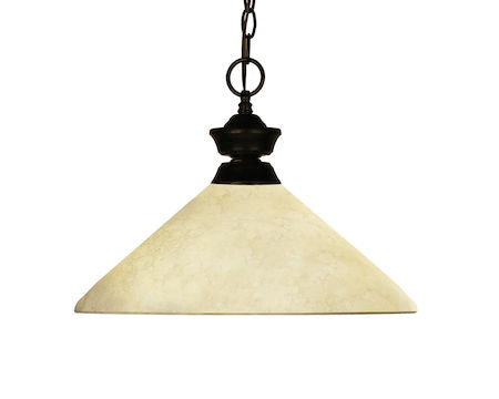 Z-Lite Chance/Bourbon 1 Light Pendant 100701BRZ-AGM14