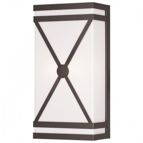 Livex Lighting Wall Sconces 2 Light Bronze Wall Sconce