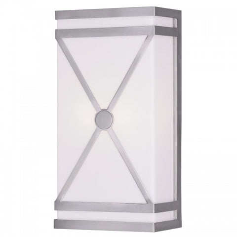 Livex Lighting Wall Sconces 2 Light Brushed Nickel Wall Sconce