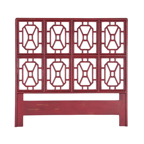 Fretwork Headboard In Legacy Red