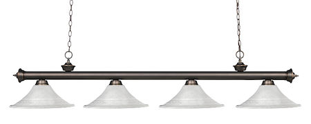 Z-Lite Riviera 4 Light Billiard Light 200-4OB-FWM16