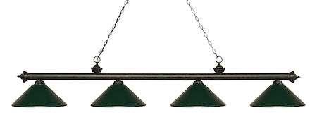 Z-Lite Riviera 4 Light Island/Billiard Light 200-4GB-MDG
