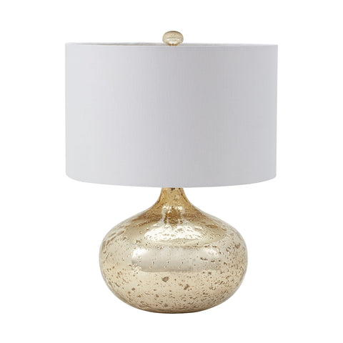 Antique Mercury Glass Table Lamp in Gold