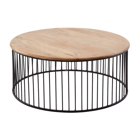 Teak And Metal Carousel Table - Short