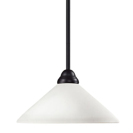 Z-Lite Riviera 1 Light Pendant 2114MP-BRZ-AMO14