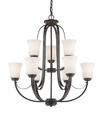 Z-Lite Halliwell  9 Light Chandelier 7000-9BRZ