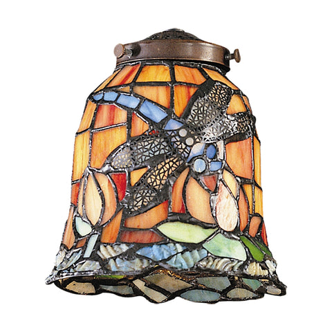 Mix-N-Match 1 Light Tiffany Dragonfly Glass Shade