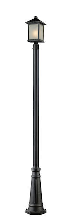 Z-Lite Holbrook Outdoor Post Light 507PHM-519P-BK
