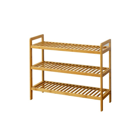 The Urban Port Three Tier Bamboo Shoes Rack By Urban Port