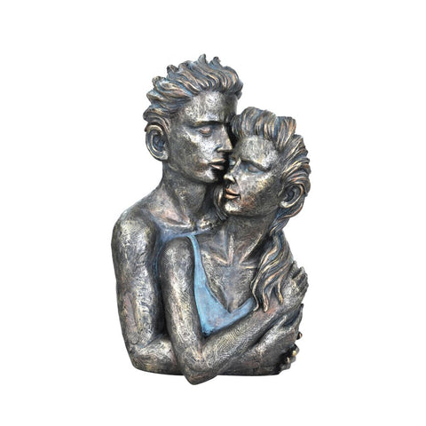 The Urban Port Beautiful Couple Statue Sculpture in Patina Finish by Urban Port