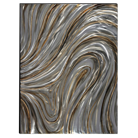 The Urban Port Notable Swirls Design Wooden Wall Art Decor, Multicolor