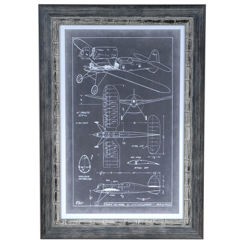 Crestview AERONAUTIC BLUE PRINTS 2 CVA3272