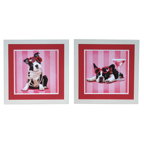 Crestview BOSTON TERRIER & FRANCAIS SET 2 CVA3342