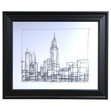 Crestview WIRE FRAME CITYSCAPE 2 CVA3414