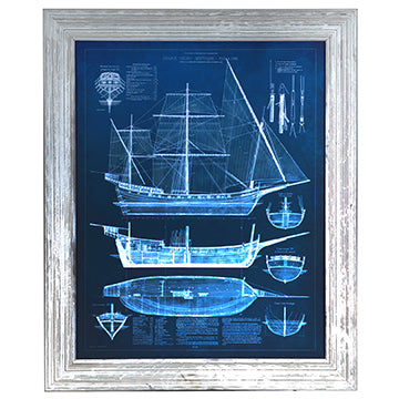 Crestview ANTIQUE SHIP BLUEPRINTS 1 CVA3426