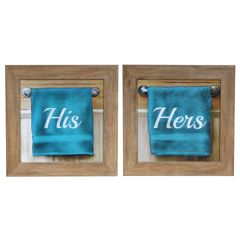 Crestview HIS TOWEL, HER TOWEL (PAIR) CVA3480