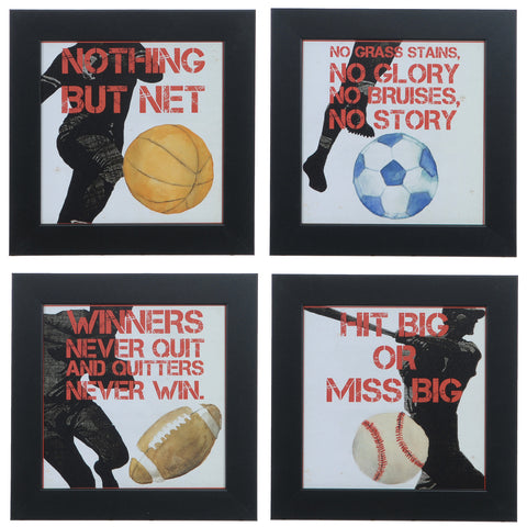 Crestview SPORTS EPIGRAM 1,2,3 & 4 (SET OF 4) CVA3571