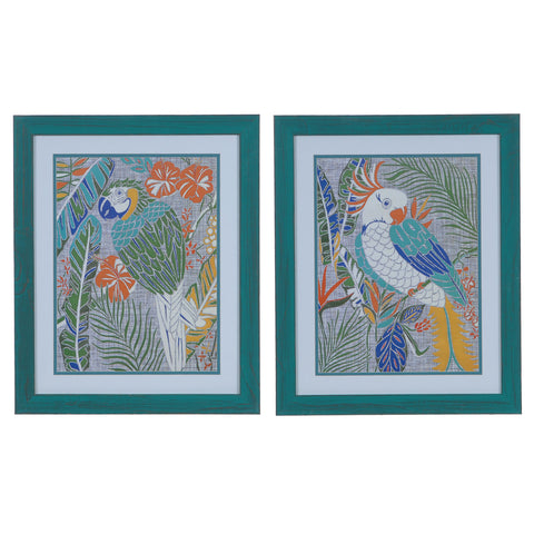Crestview TROPICAL MACAW & COCKATOO (SET) CVA3573