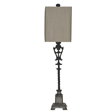 Crestview Belle Iron Large Buffet Lamp CVAER223