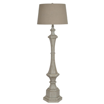 Crestview Wooden Column Floor Lamp 61.5"Ht CVAUP740