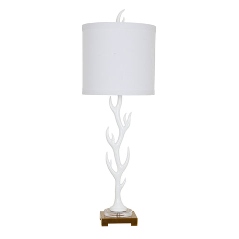 Crestview White Flame Table Lamp CVAVP511