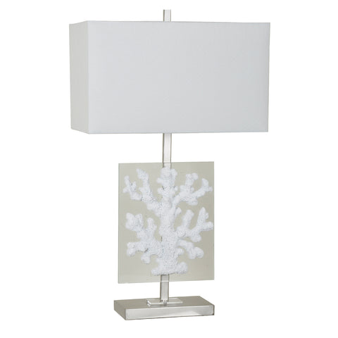 Crestview Coral Glass Table Lamp CVAVP516