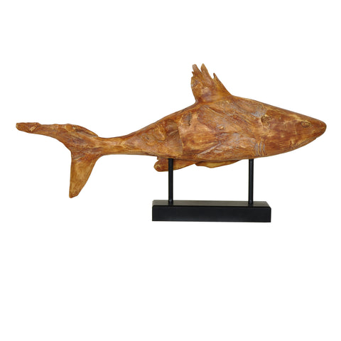 Crestview woodstone Fish Statue CVDEP736