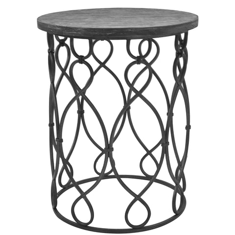 Crestview Grand Junction Wood & Metal Table CVFZR1048