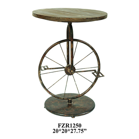 Crestview Sierra Bicycle Accent Table CVFZR1250