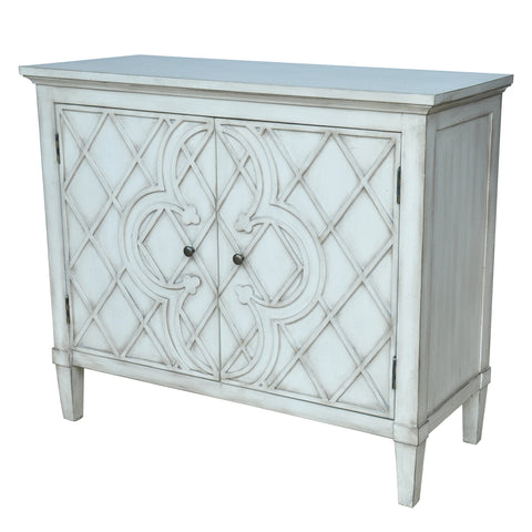 Crestview Berkshire Scalloped Top Accent Table CVFZR1443