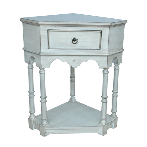 Crestview Coventry White Oak Corner 1 Drawer Chest CVFZR1445