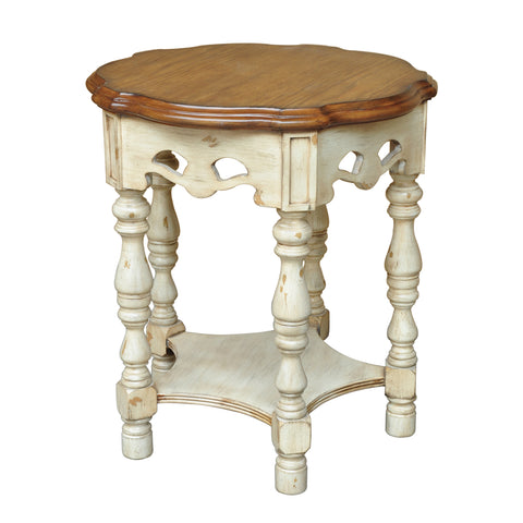 Crestview Somerset Two Tone Accent Table CVFZR1448