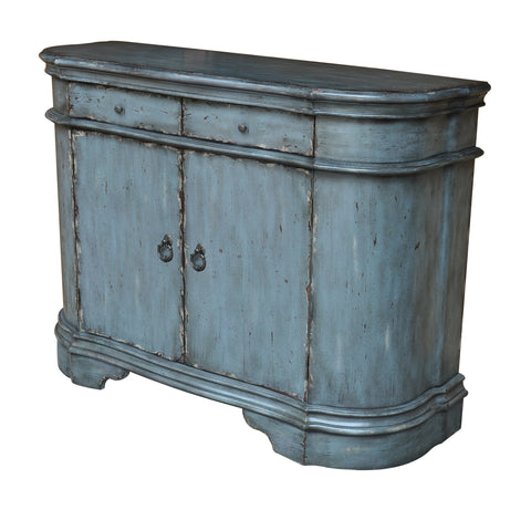 Crestview Harrison Distressed Grey 2 Door Cabinet CVFZR1453
