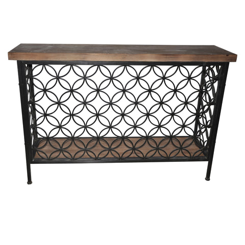 Crestview Fairmont Metal and Wood Console CVFZR1496